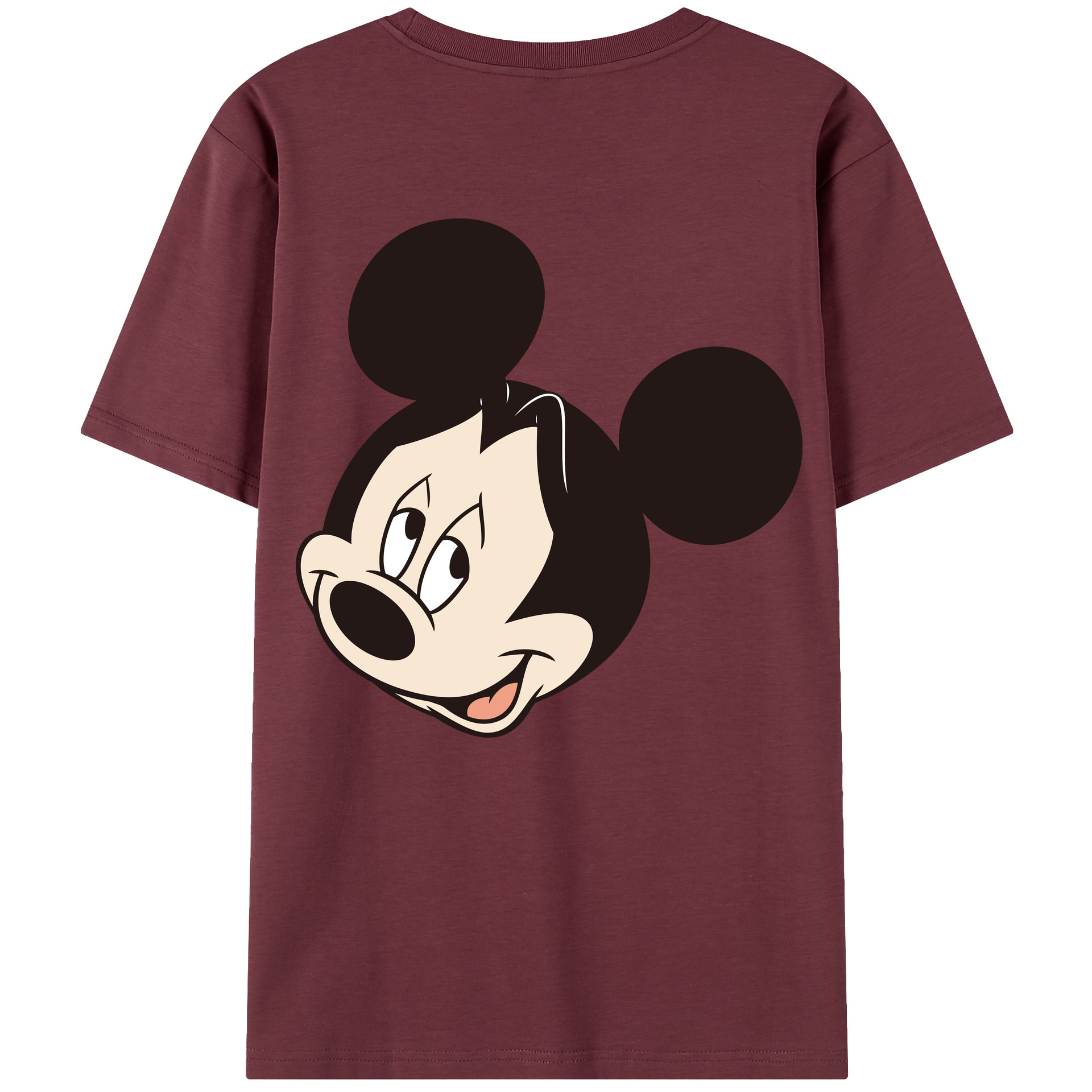 （画像用） ミッキーマウス Mickey Mouse 綿100％半袖Tシャツ（背面プリント）